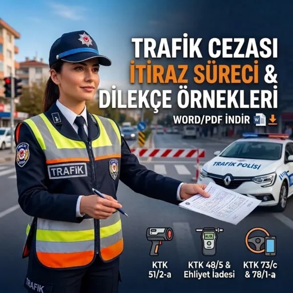 Trafik cezası itiraz süreci, masraflar ve dilekçe örnekleri